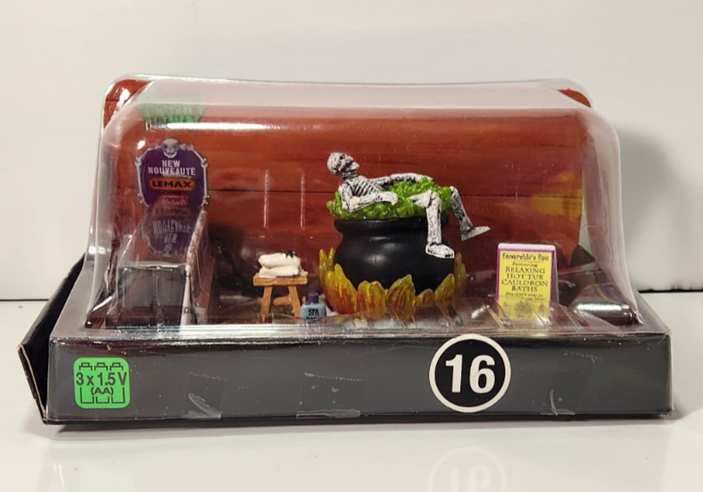 Lemax Spooky Town Halloween Village Accessory Nothing Like A Hot Bath 44302